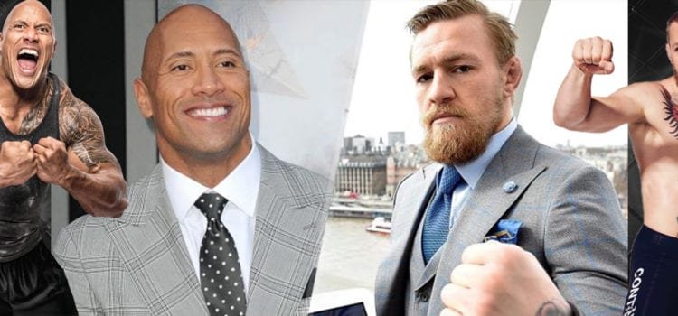 Conor McGregor y The Rock intercambian elogios en redes sociales