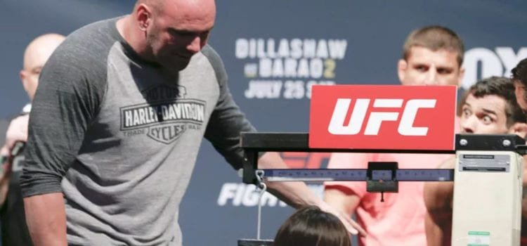 Dana White planea deshacerse de los pesajes matutinos