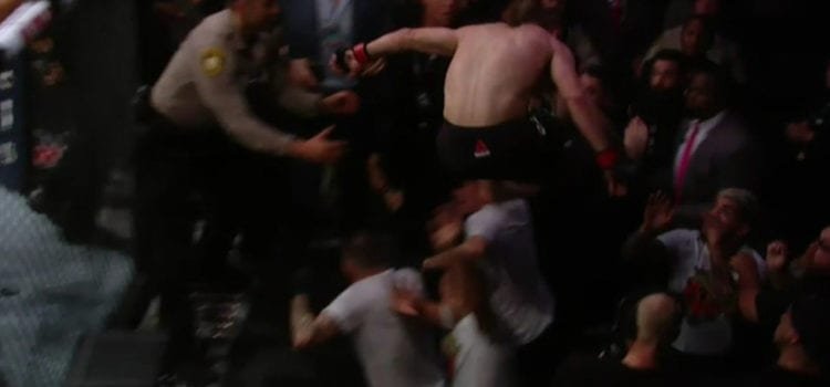 Videos: Todos los ángulos de la bronca al final de UFC 229