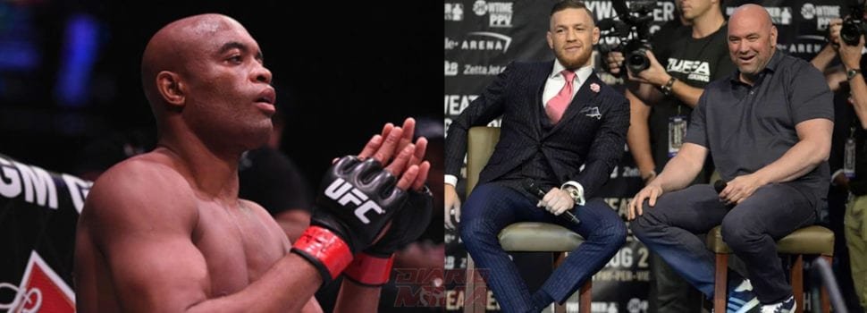 Anderson Silva le ruega a Dana White poder enfrentar a Conor McGregor