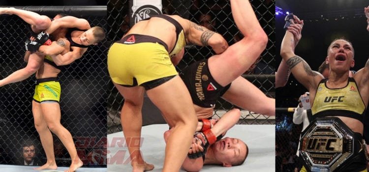 ¿Qué dicen los expertos, fue legal el azote de Andrade a Namajunas?