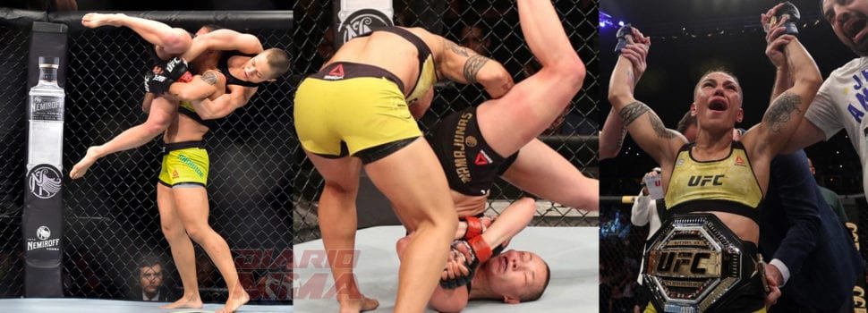 ¿Qué dicen los expertos, fue legal el azote de Andrade a Namajunas?
