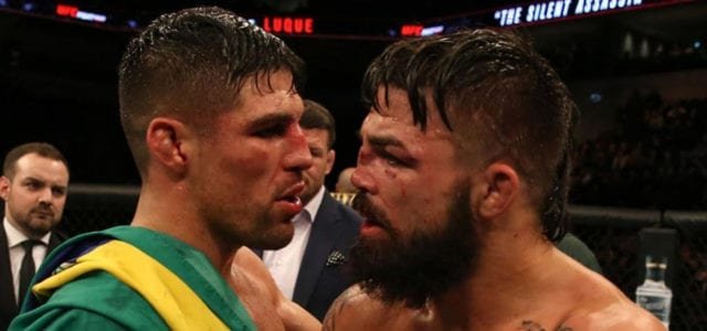 Mike Perry y Vicente Luque comparten emotivas palabras tras la batalla