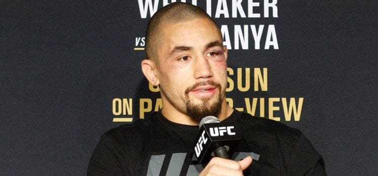 Robert Whittaker se declara fanático de Khabib Nurmagomedov