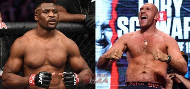 Tyson Fury y Francis Ngannou comienzan su batalla en redes sociales