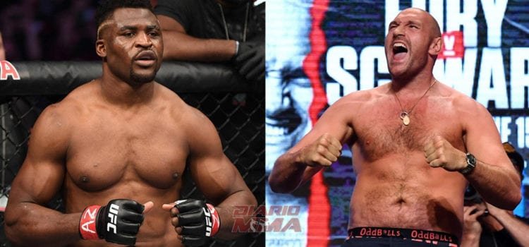 Tyson Fury y Francis Ngannou comienzan su batalla en redes sociales
